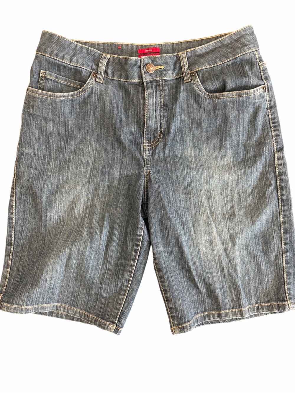 Merona denim jeans shorts size 10 Bermuda walking shorts
